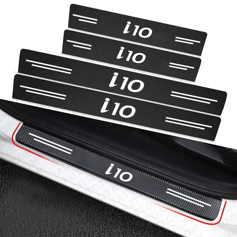 

Car Door Sill Guard Plate Threshold Protector Running Entry Board Pedal Cover for Hyundai i10 accent elantra i20 i30 ioniq
