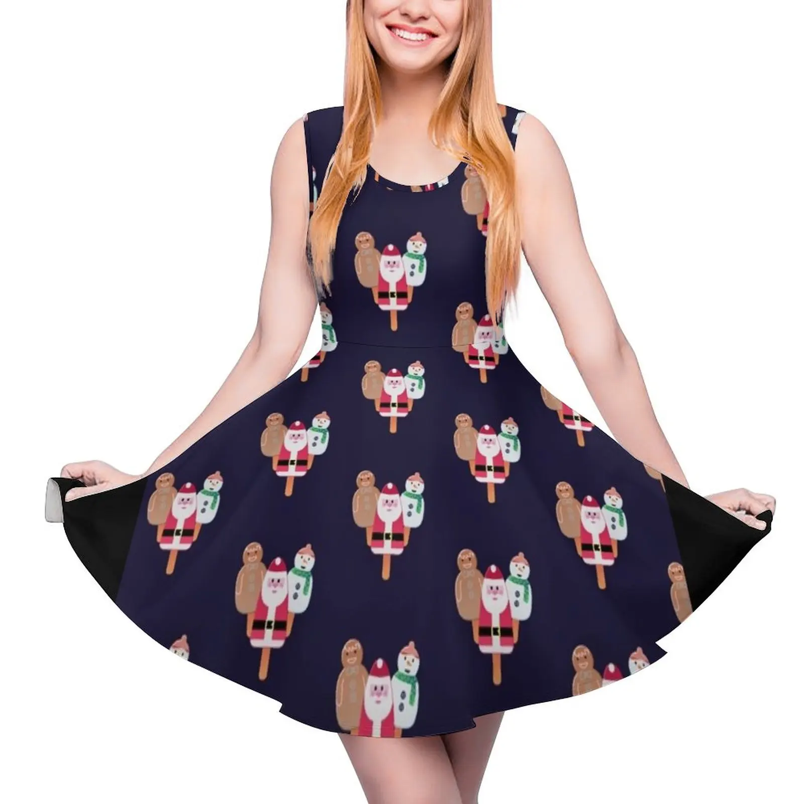 

Christmas In July Festive Popsicles Sleeveless Dress Dress women elegant dress long women