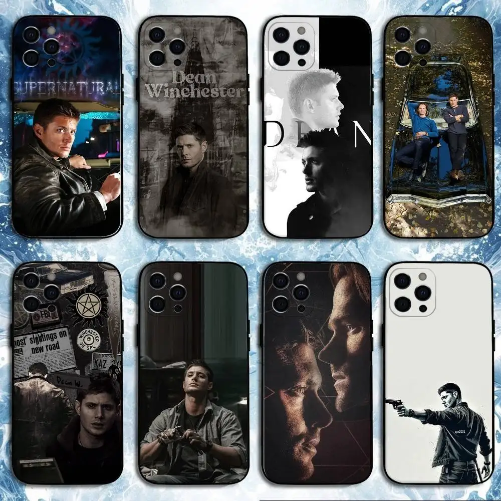 

Dean Winchester S-Supernaturals Phone Case For iPhone 16,15,14,13,12,11 Plus,Pro Max, Soft Silicone Black Cover