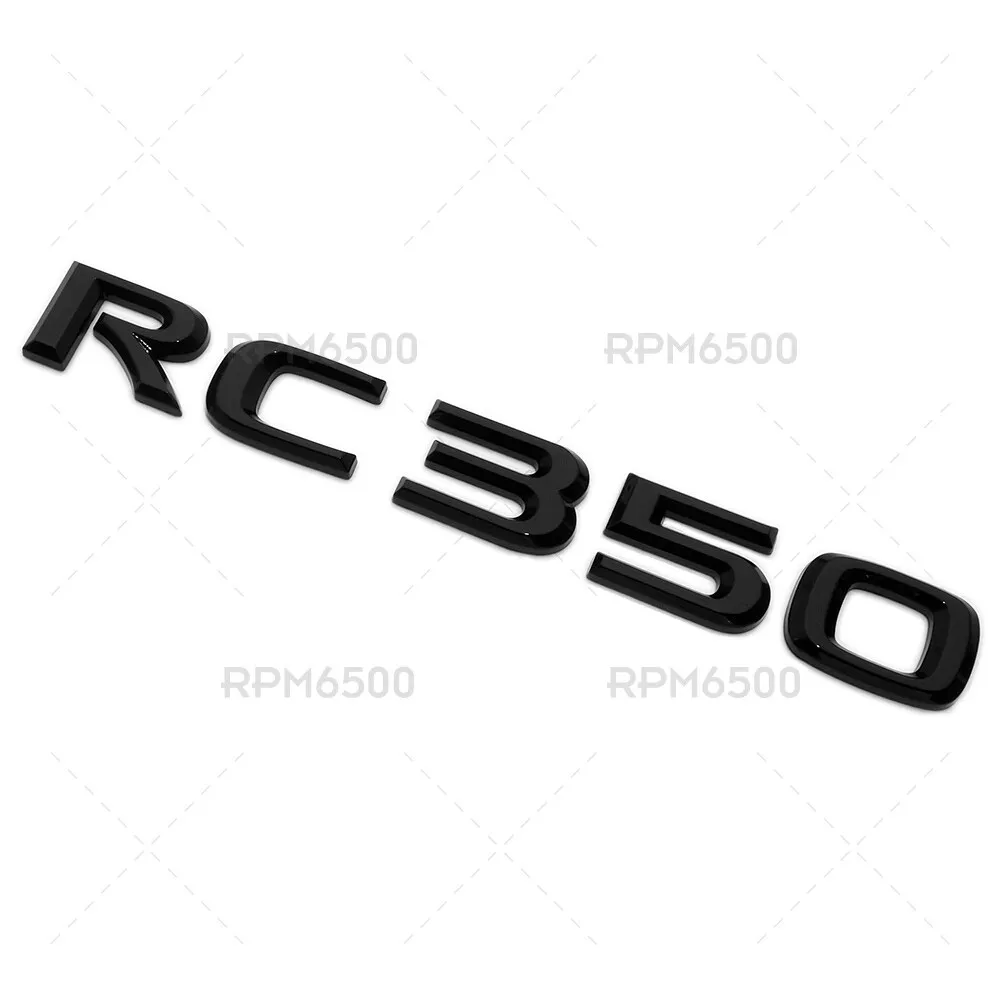 For Lexus Trunk Lid RC 350 Letter Logo Badge Emblem Car Replace F-Sport Gloss Black