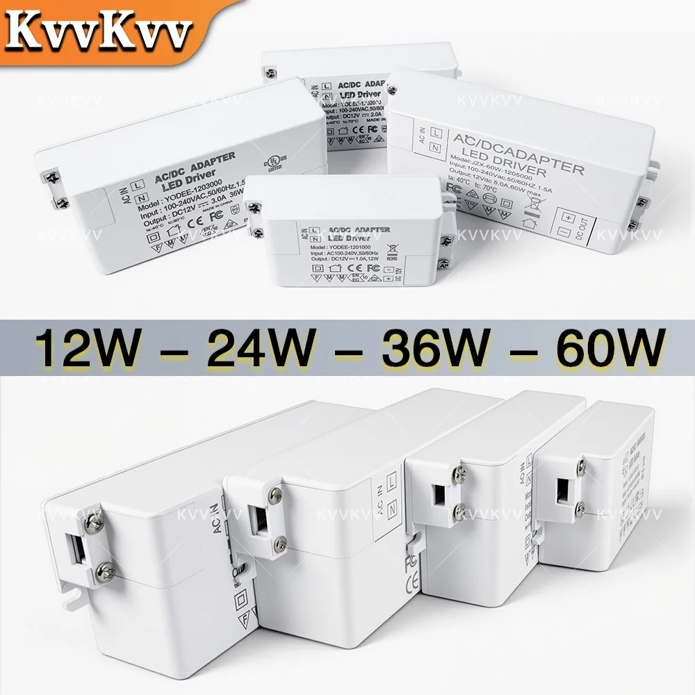 LED Constant Current Driver AC85-265V 24-36W 18-24W 12-18W 8-12W 4-7W 3-4W for LED Tube Lamp Panel Light Power Supply Unit