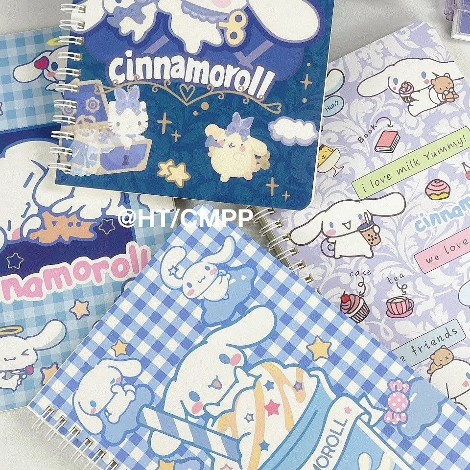 Sanrio Hello Kitty Kuromi My Melody Cinnamoroll High Value Coil Notebook Limited Student Cute Notebooks Writing Pads Journals