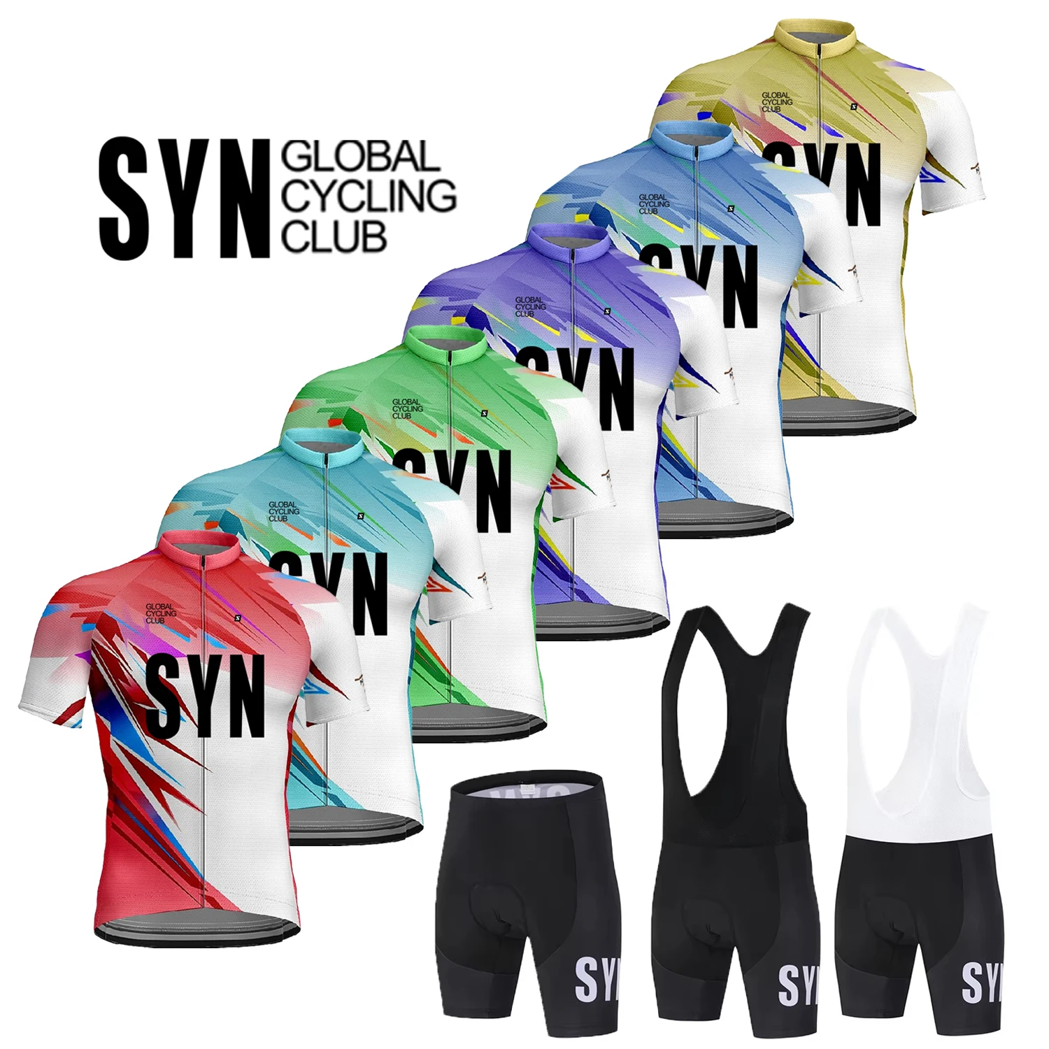 

SYN Men Short Sleeve Cycling Jersey Summer Quick Dry Road Bike Shirt MTB Bicycle Tops Maillot Ciclismo Anti-UV Cycling Clothin
