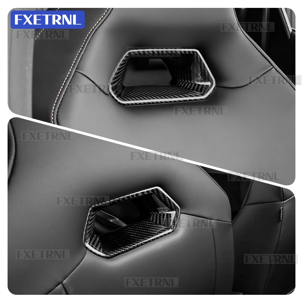 

Real Hard Dry Carbon Fiber For Cupra Formentor 2021-2024 For Cupra Leon/Cupra Born/Ateca 2020-2025 Car Seat Frame Interior Trim