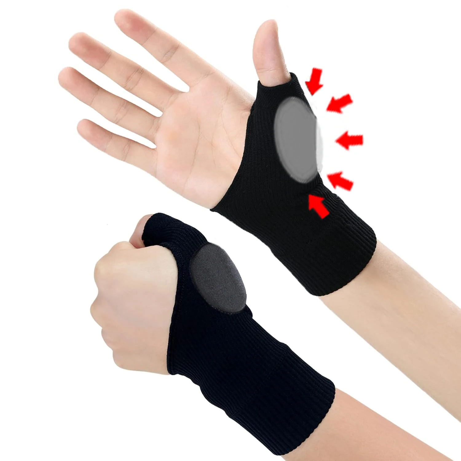 

Thumb Wrist Arthritis Gloves,Gel Pad for Arthritis,Tendonitis,Carpal Tunnel,Rheumatoid,Typing, Breathable Compression Gloves