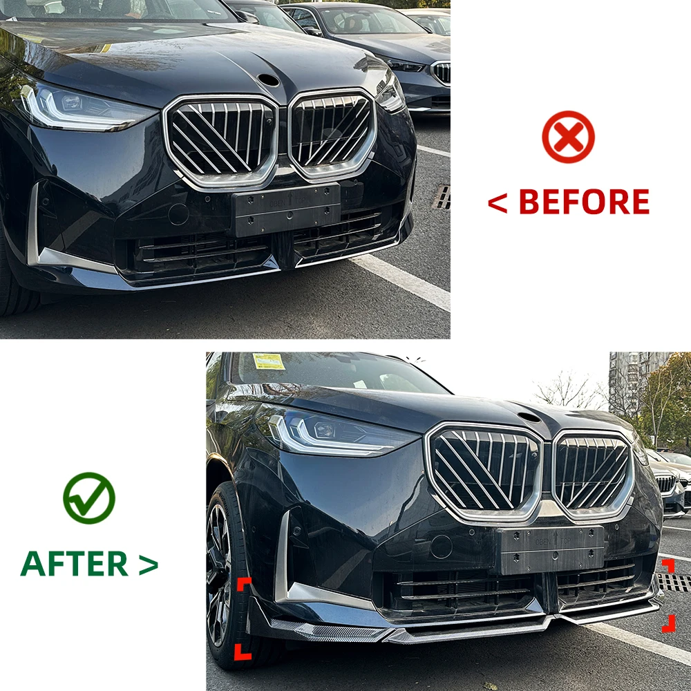 BMW X3 G45 MP 2025+ フロントリップスポイラー