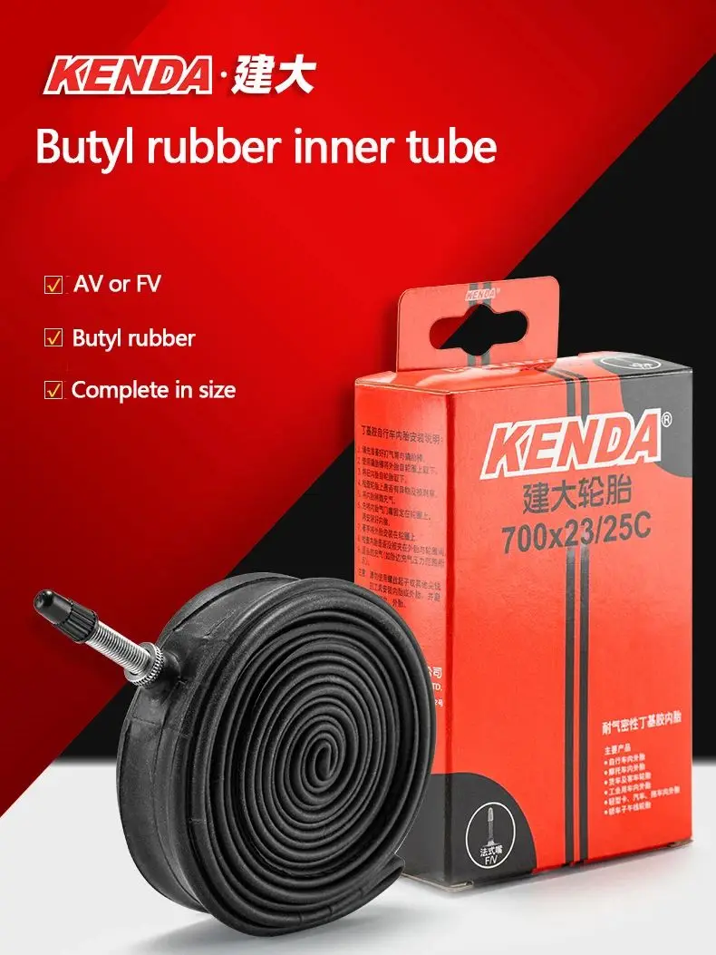 AliExpress Kenda KENDA Bicycle Inner Tube 1PC 700C 23-25C 28-32C 35-43C Schrader Presta Butyl Rubber MTB Road Bike