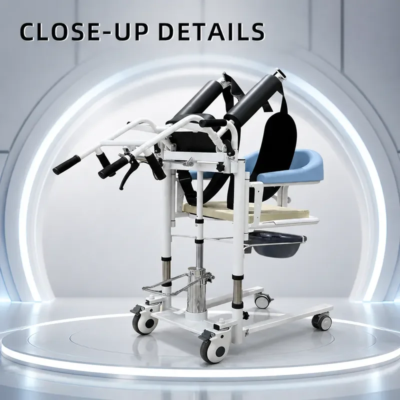 Transfer Wheelchair Patient Lift Disabled Bedside Toilet Transfer Chair