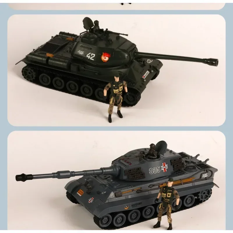 perfect gift set:1:20 robot chassis rc tank model,remote control car,simulation russian IS-2 king tiger model tank toys for kids