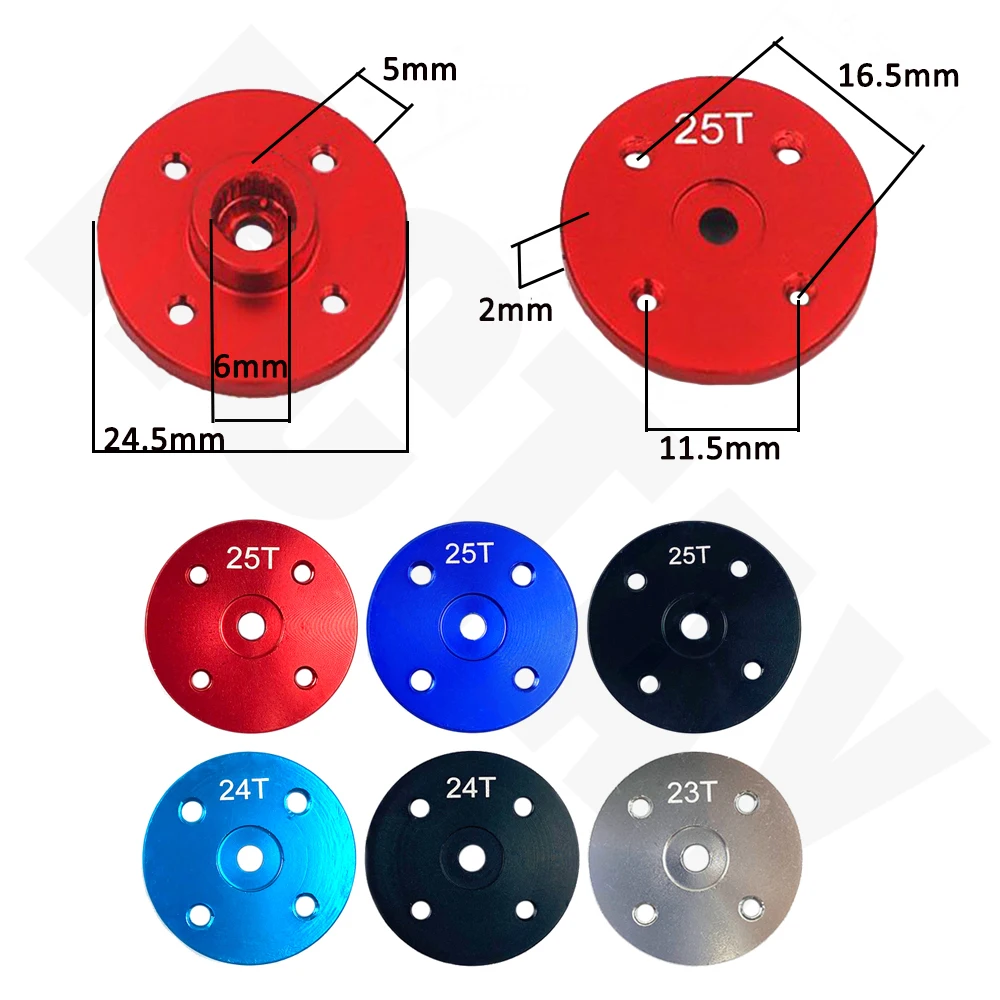 Metal Steering Gear Disc Stent 25T Servo Arm Round Type for MG995 MG996R RC Robot Model Car Parts Fast Shipping