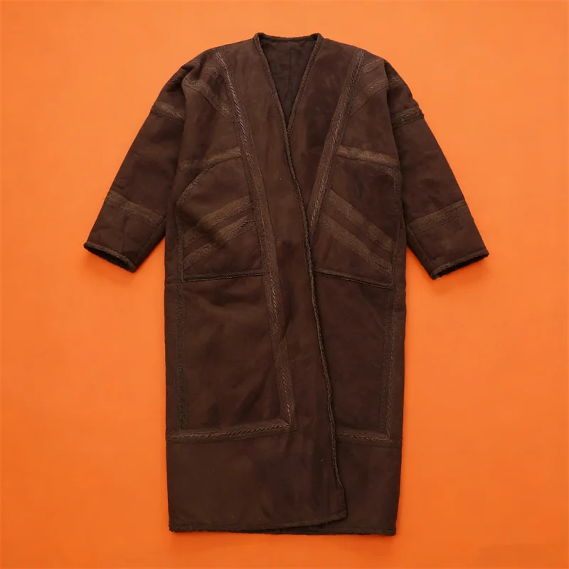 جديد الإسلامية جوبا ثوب المملكة العربية السعودية الشتاء سميكة الدافئة فو الفراء بيشيت للرجال سترة كيمونو معطف قفطان عباية ملابس مسلمة