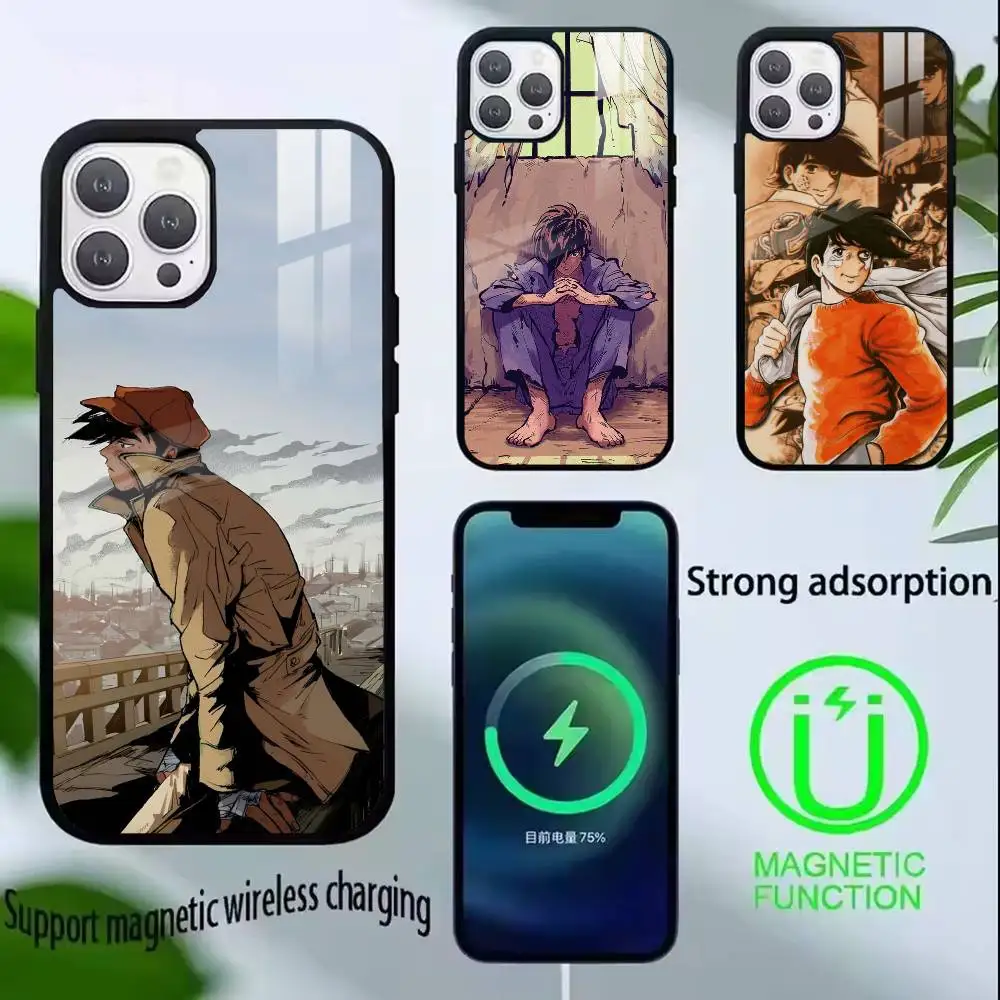 

Anime A-Ashitas No Joe Comics Phone Case For iPhone17,16,15,14,13,12,11 Plus,Pro Supports Magnetic Wireless Charging