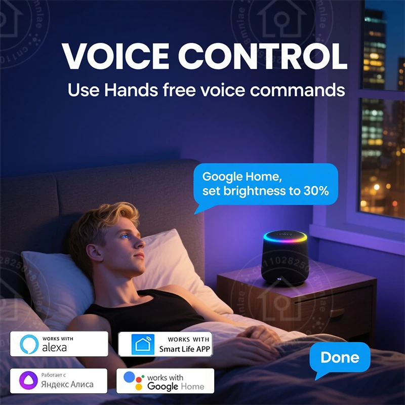 スマート WiFi LED シーリングライト 24 ワット TUYA アプリ音声制御ラウンドパネルアンビエントランプ AC85-265V 作業 Alexa Geogle ホーム Smartthings