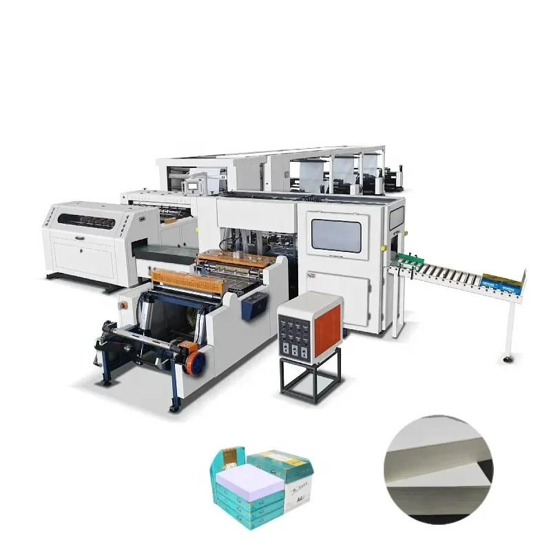 Manufacture Fully Automatic Roll To Sheet Cutting Paper Machine Factory Price A3 A4 A5 Size Paper Cutter and Packaging Machine