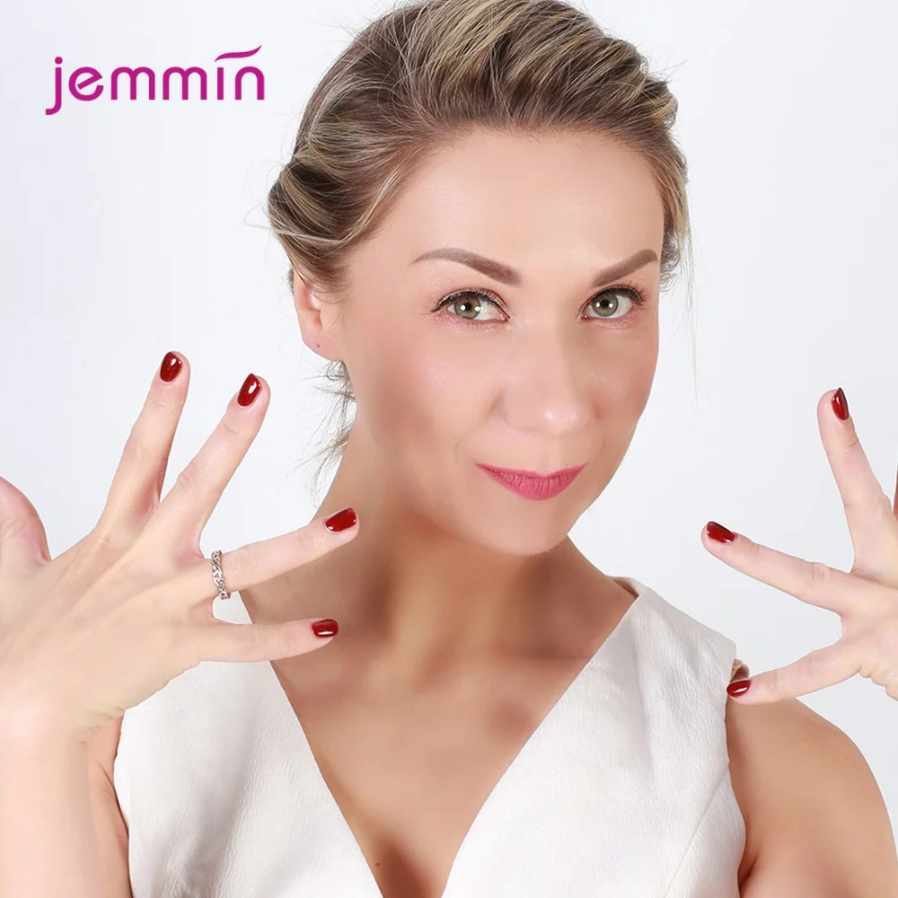 Vintage Authentic 925 Sterling Silver Hollow Rings for Women Wedding Engagement Anniversary Finger Female Jewelry