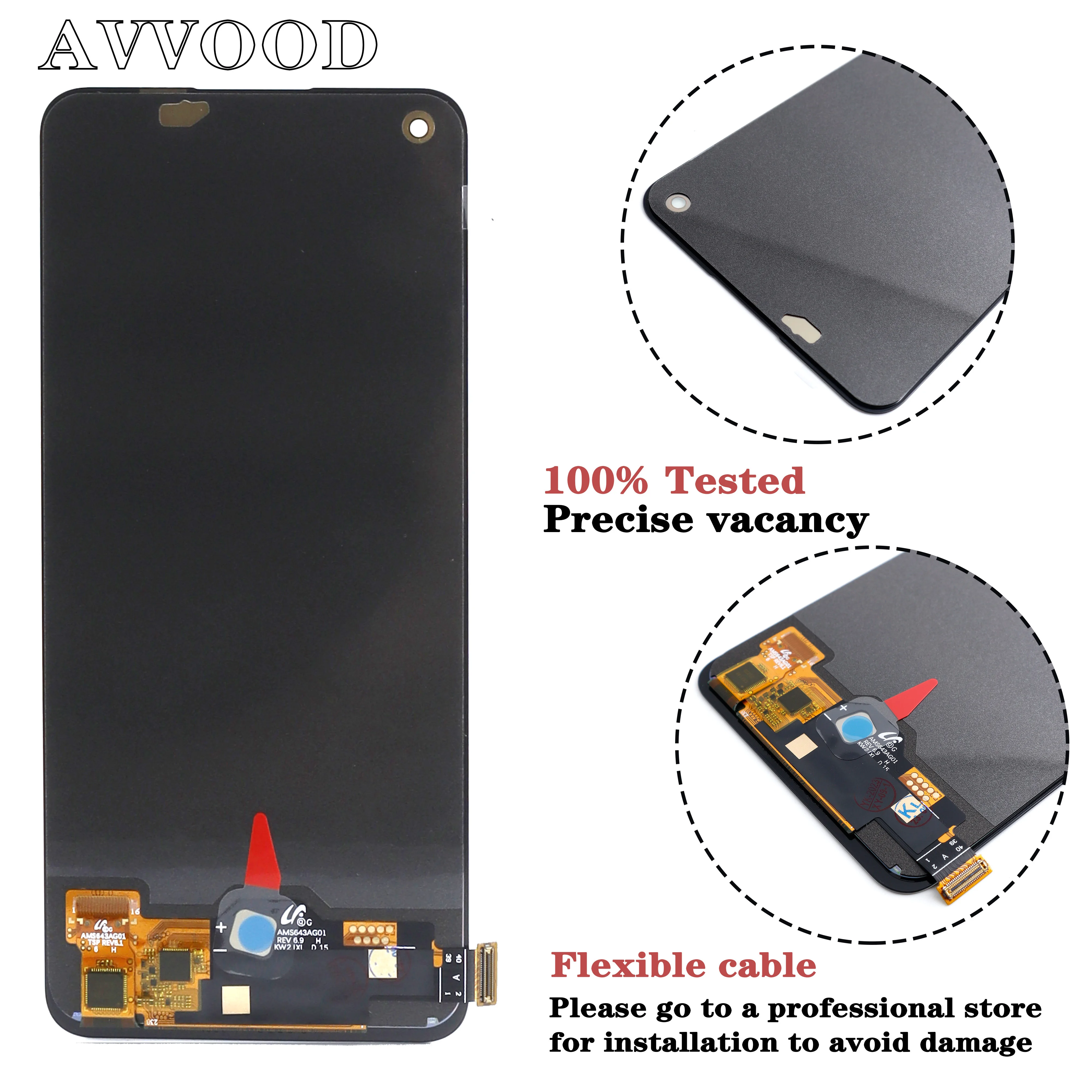 6.43\'\' OLED for Oppo Reno 7A LCD Display Touch Screen Digitizer Panel Assembly Replacement for Oppo Reno 7A 5g lcd CPH2353