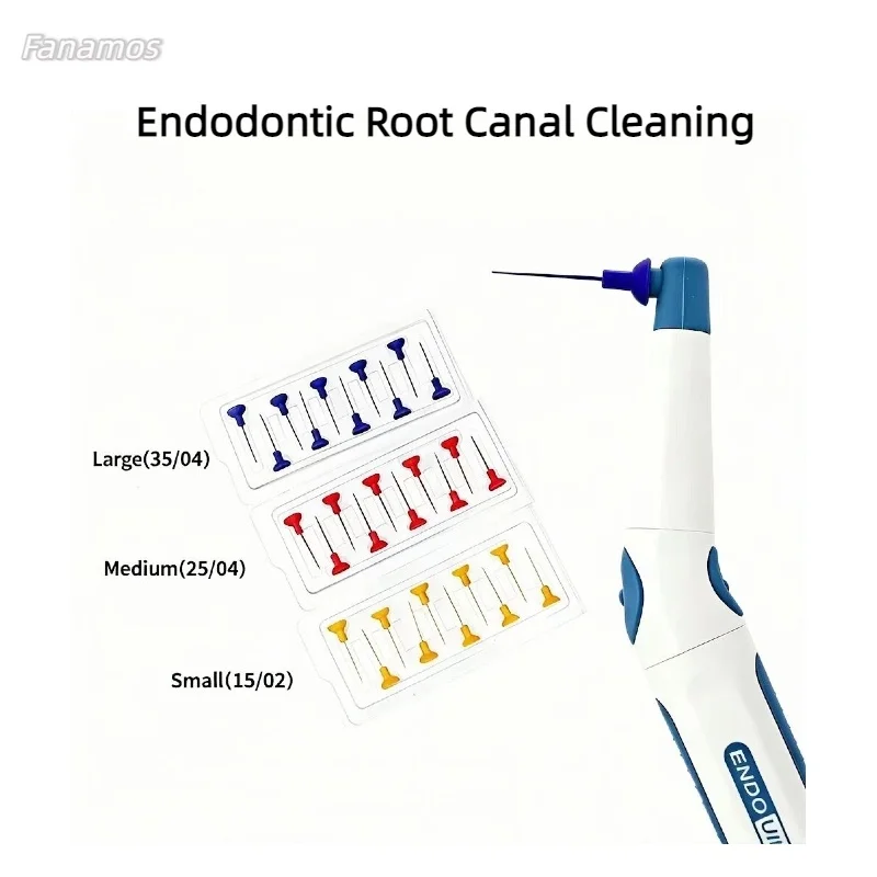 20pcs Sonic Irrigator Tips 3 Sizes (15/02,25/04,35/04) for Endodontic Root Canal Cleaning
