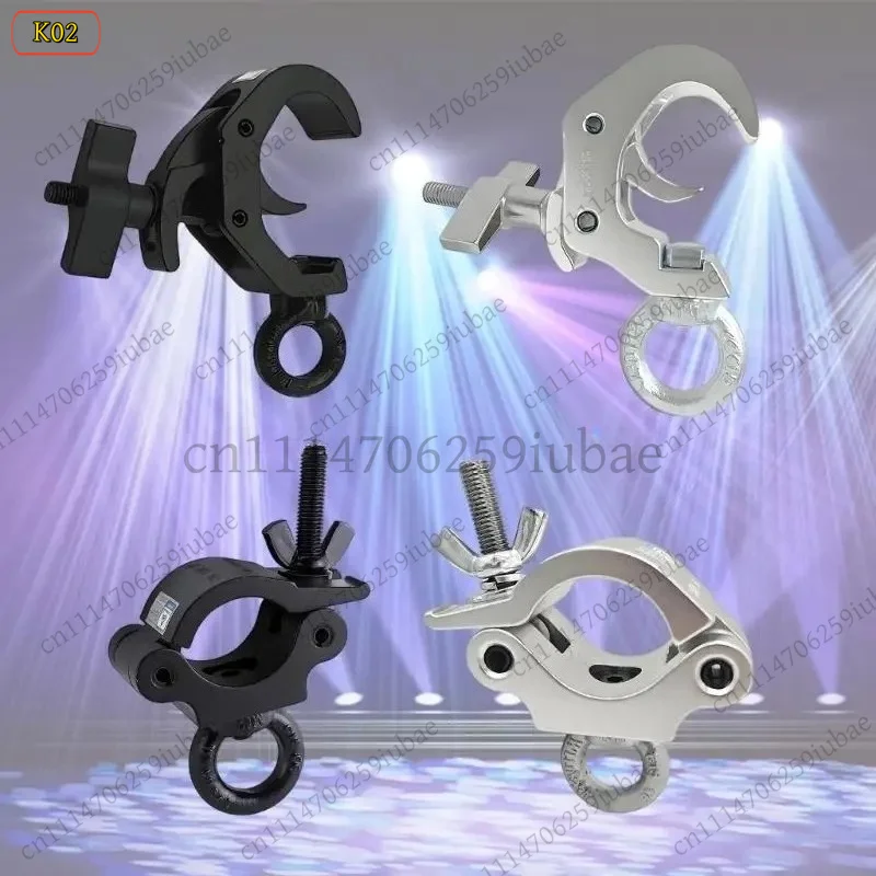 BK Aluminum Stage Light Pipe Clamp Quick Release Mechanism Single Double Rings Tubing Clamp Enduring