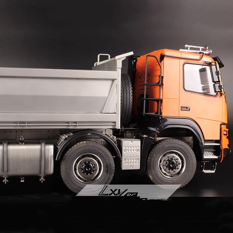 RC 1/14 Dump Truck Truck Tamiya Regal 8X8 Dump Truck All-wheel Drive Simulation Details Full Metal Model Toy