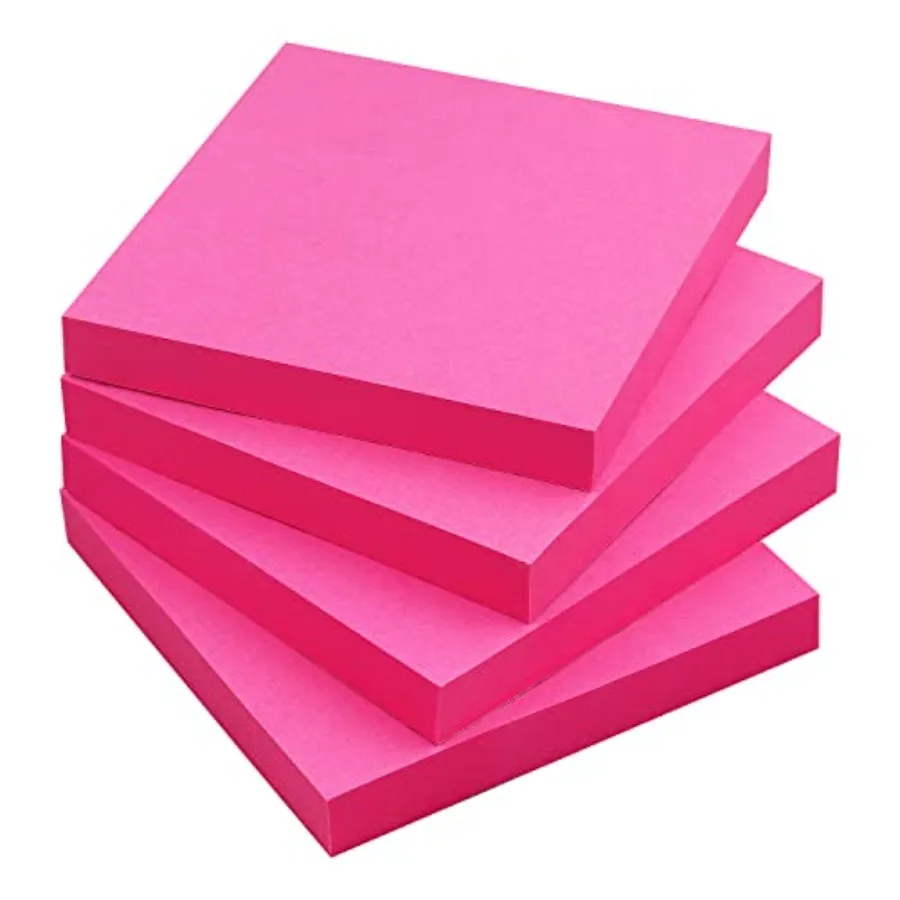 

Sticky Notes 3x3 Self-Stick Notes Colors Sticky Notes 4 Pads 100 Sheets/Pad