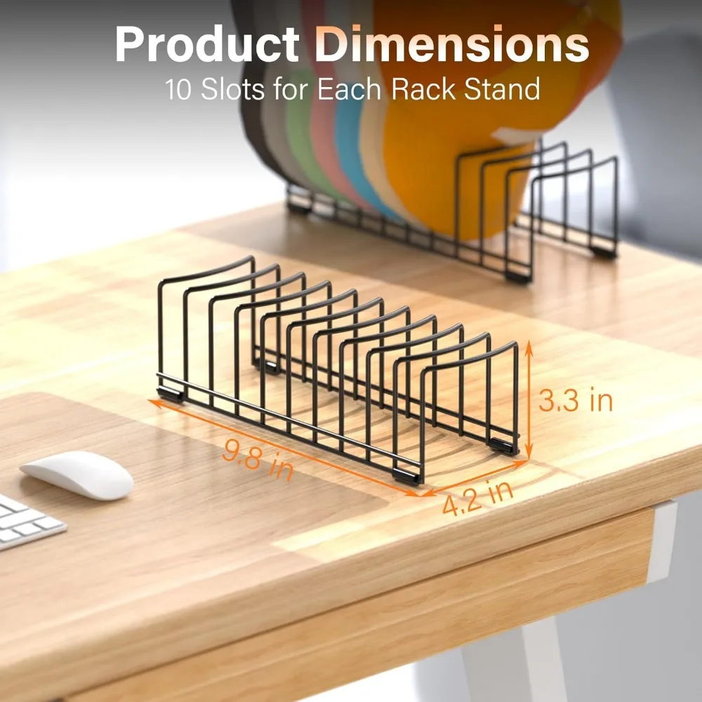 2 Pack Hat Organizer for Baseball Caps, Metal Hat Stand for 20 Baseball Caps, No Install Hat Holder with Silicon Anti-Slip Pad,