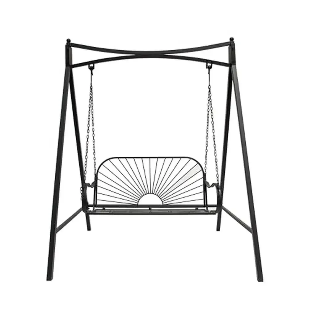 Iron Patio Swing Bench 60