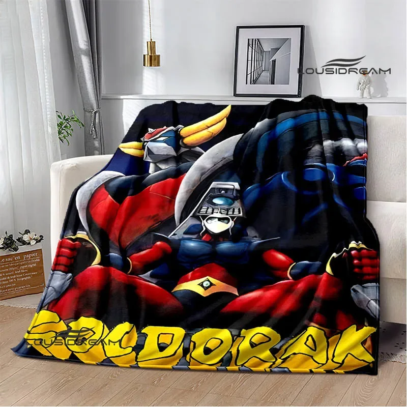 UFO ROBO GRENDIZER GOLDORAK drukowane koce ciepłe koce koc piknikowy domowy koc podróżny prezent urodzinowy