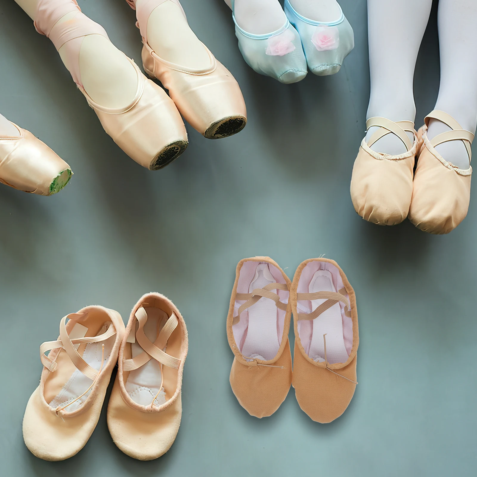 

Ballet Shoes Yoga Ballet Dance Shoes Canvas Toe Pads Slipper Sole Dancing Lightweight Comfortable Breathable AntiSlip