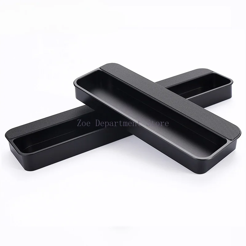 Wardrobe embedded invisible handle high-grade black cabinet door tatami slotted handle sliding door dark handle