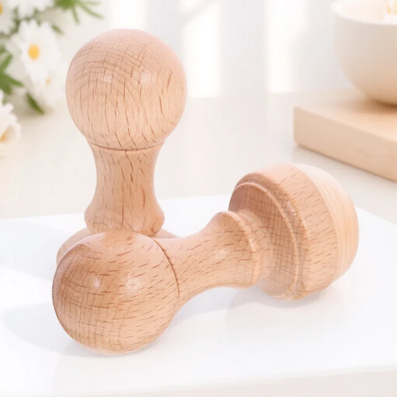 

2pcs Wooden Diy Blank Stamper For Crafting Smooth Carving Seal, Creative Wood Stamp For Journal Scrapbook Gift Cards Handbook