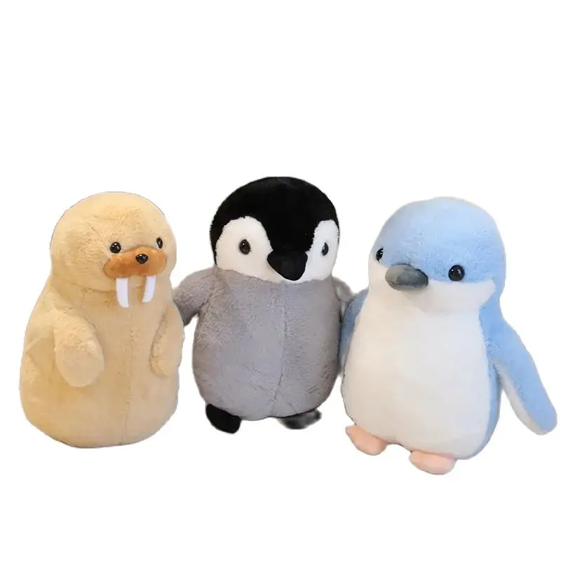 35/45cm Soft Kawaii Penguin Plush Toy Walrus Stuffed Aquarium Animal Doll Cute Sleep Pillows Girl Lovers Xmas Birthday Gift