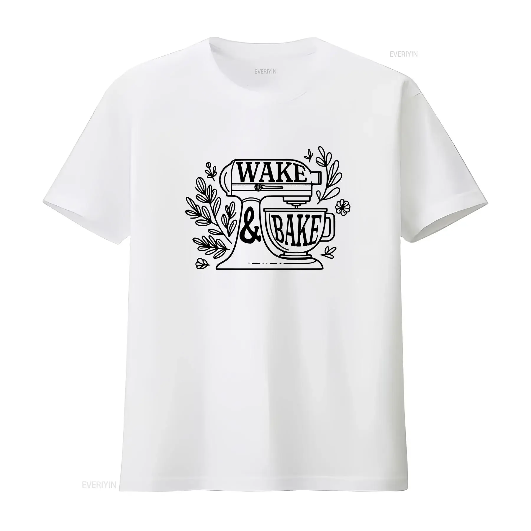 Wake and Bake T Shirt Funny Sourdough Bakers Starter Baker Bread Baking for Her Mothers Day vintage Washed Versatile