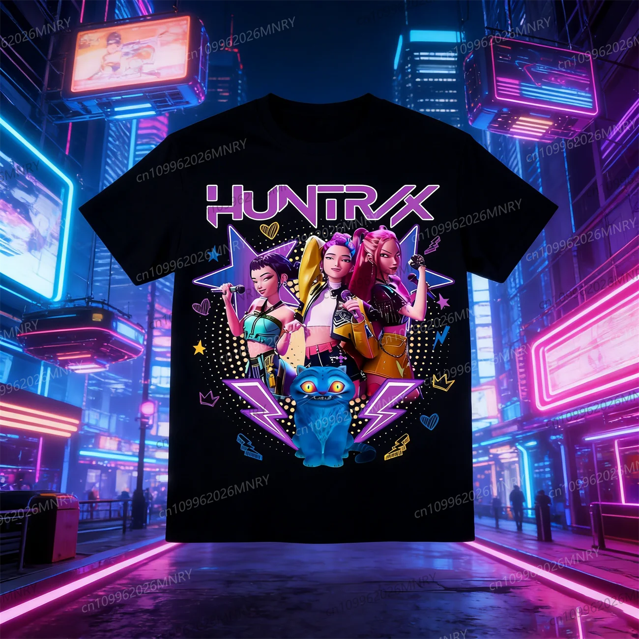 

New Boys Tshirt Anime Kpop Demon Hunters Kids T-shirts Children's Clothing 2025 New Summer Casual Boys Girls Short Sleeve Tops