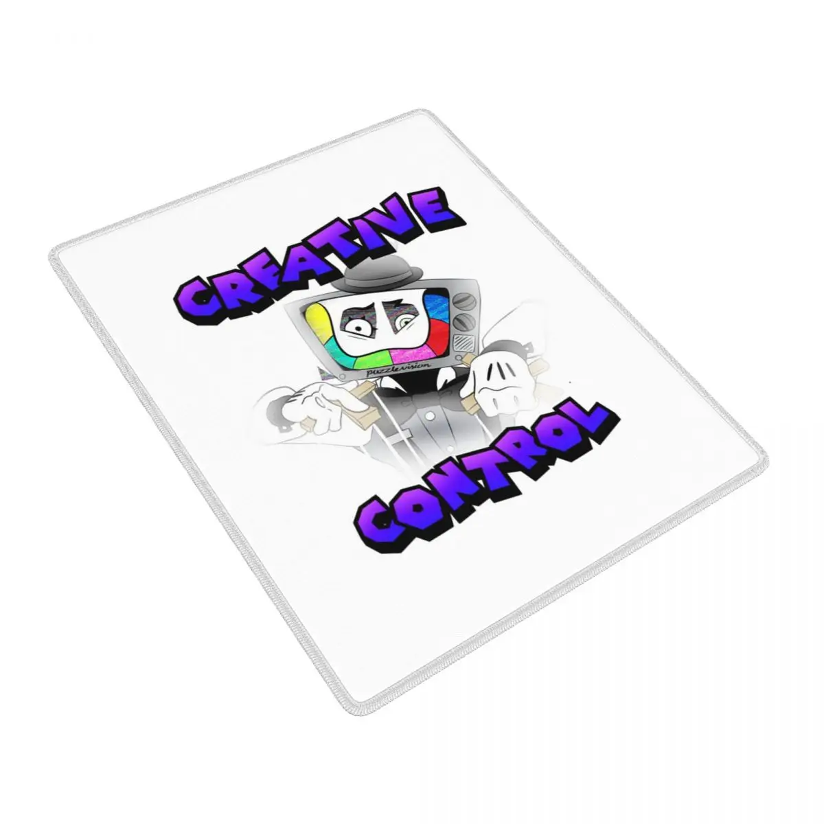 Creative Control (Mr. Puzzles) (Versión transparente) Alfombrilla para ratón Gamer, alfombrillas para ordenador portátil, alfombrilla para teclado, alfombrilla para escritorio, 7x9 pulgadas, 22x18 cm