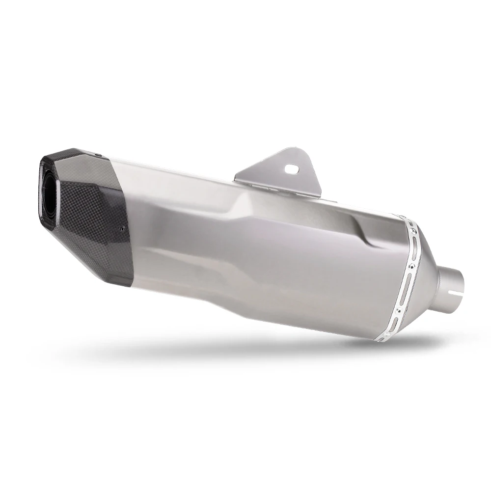 

Universal 51mm Motorcycle Exhaust Muffler Scooter Exhaust Carbon Tip Muffler for Ninja400 R3 Z125 Ninja250 300SR Msx125 Mt07