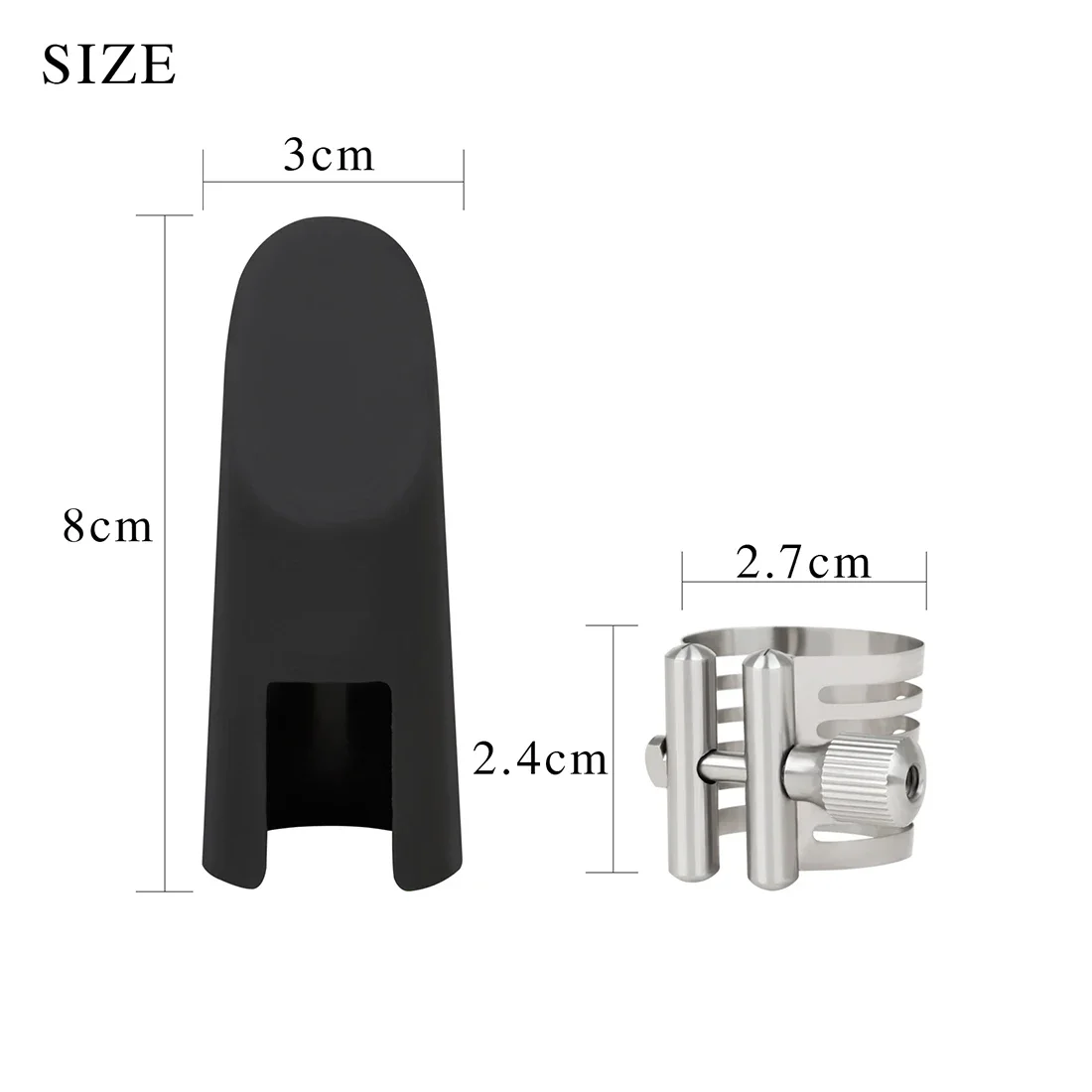 IRIN Alto Saxophone with Cap Metal Buckle Clamp Frosted Hat Saxophone Accessories Fastener Single Screw Adjustment Clamp