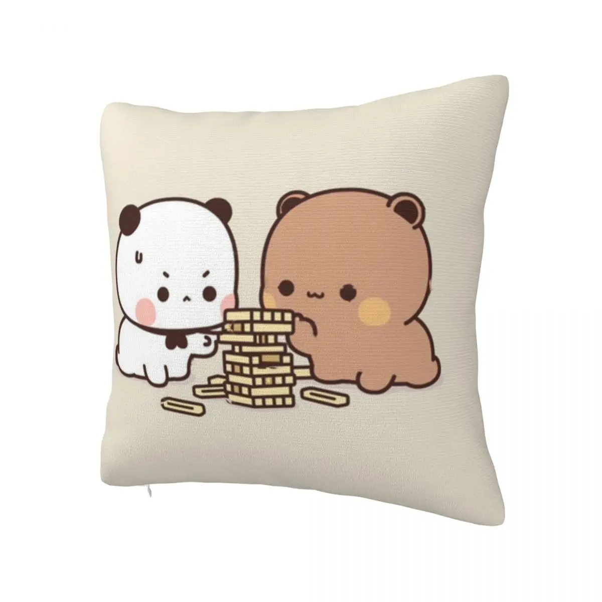 Bubu Dudu Pillow Cover Building Block Cushion Cover Graphic Pillow Case Novelty Pillowcases For Sofa Bedroom Home Decor