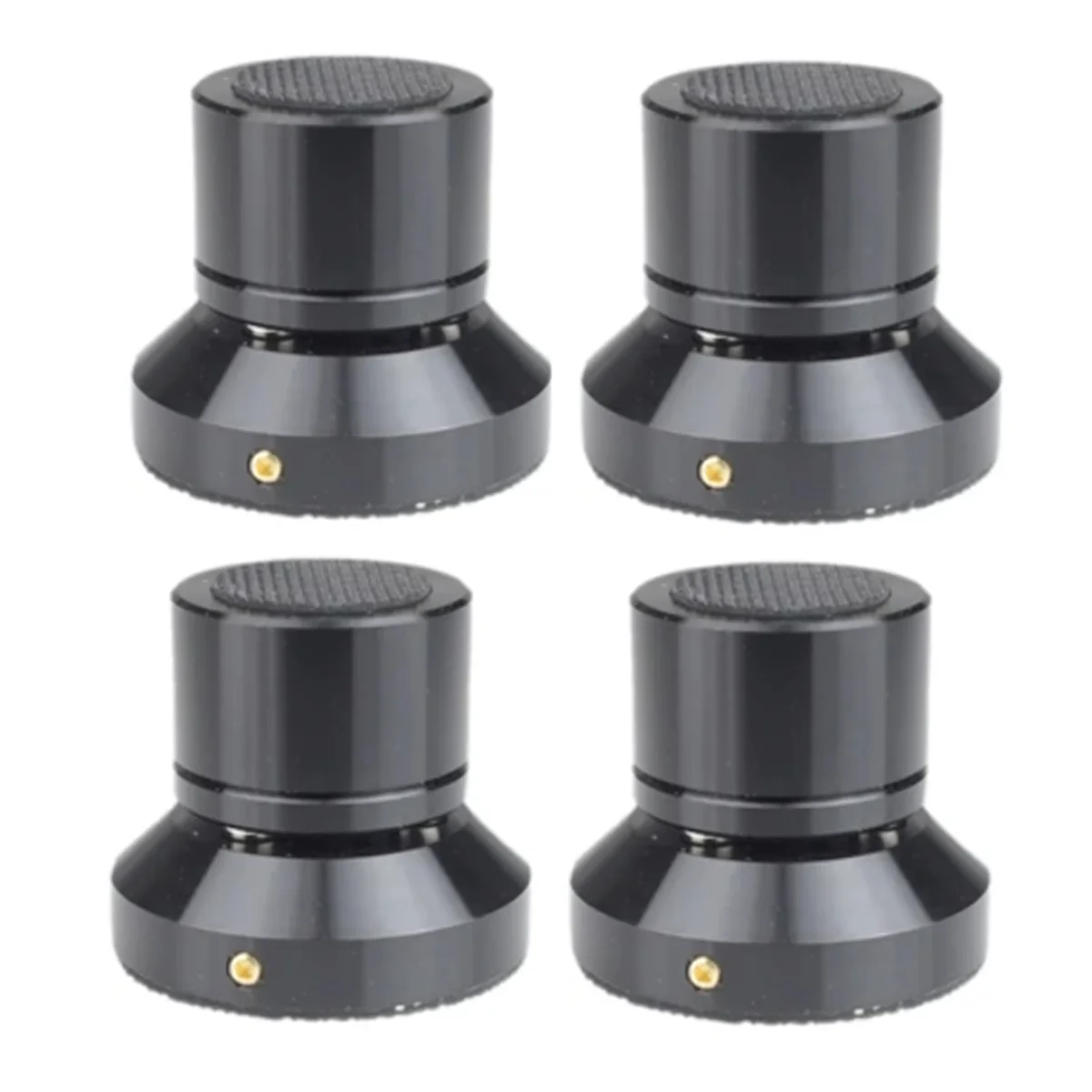 M18K-Speaker Isolation Stand Lead Alloy Adjustable Tray Pad Ceramic Ball Foot Speaker Stand Isolation Feet Spike Black