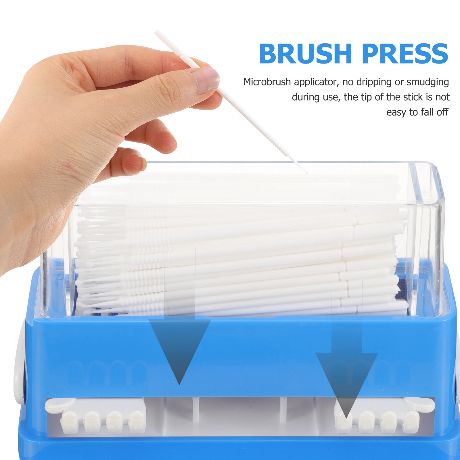 100pcs Oral Cotton Swab Kit Dental Microbrush Applicators Portable Precision Cleaning Tools For Home Travel Disposable Wands