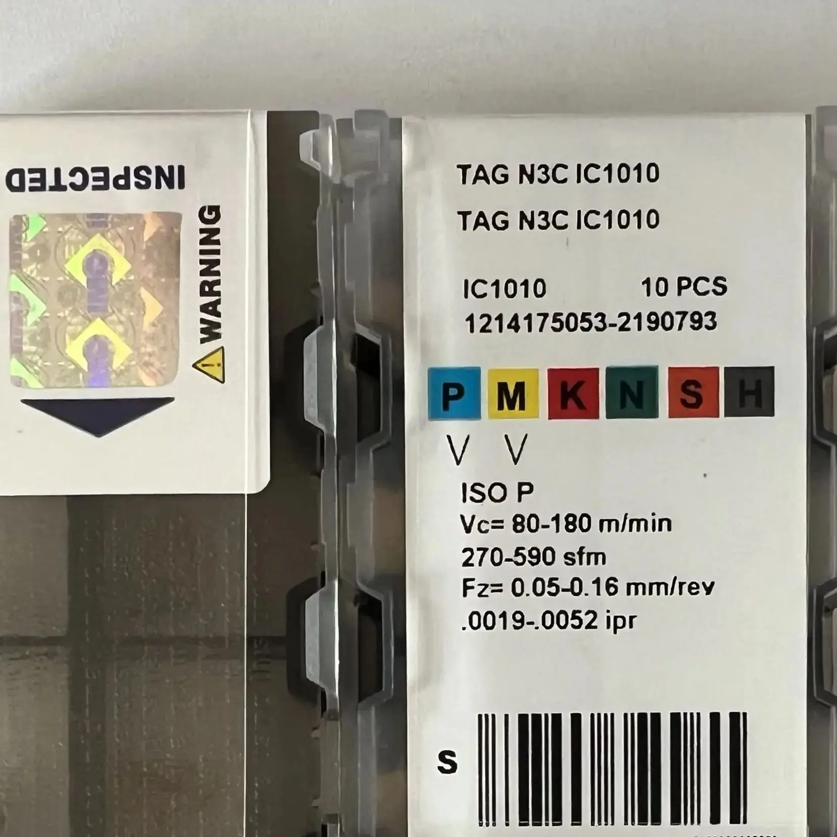 

Carbide inserts for lathe TAGN3C IC1010