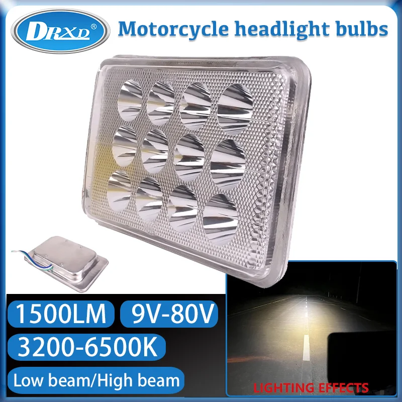 

1500LM LED 3200-6500k Motorcycle Spotlights Projectors Headlight Motobike Scooter Running Light 15W DC 9~80V High Beam Low Beam