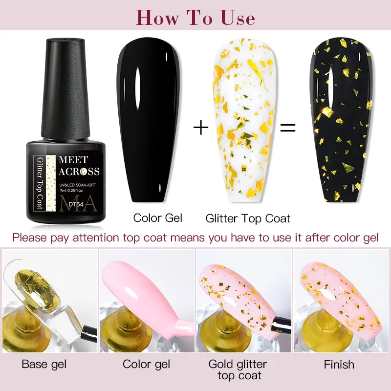 يجتمع عبر 7 مللي بريق معطف فوقي جيل طلاء الأظافر بريق معطف فوقي نقع قبالة الأشعة فوق البنفسجية LED هلام مسمار الفن ورنيش مانيكير لوازم #5