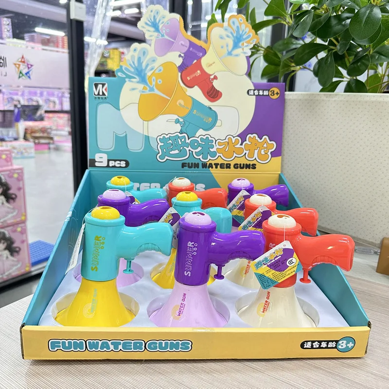 Alto-falante pistola de água verão câmera panda pistolas de spray de água piscinas praia batalha de água diversão jogar brincadeiras brinquedos crianças meninos meninas 13.5cm