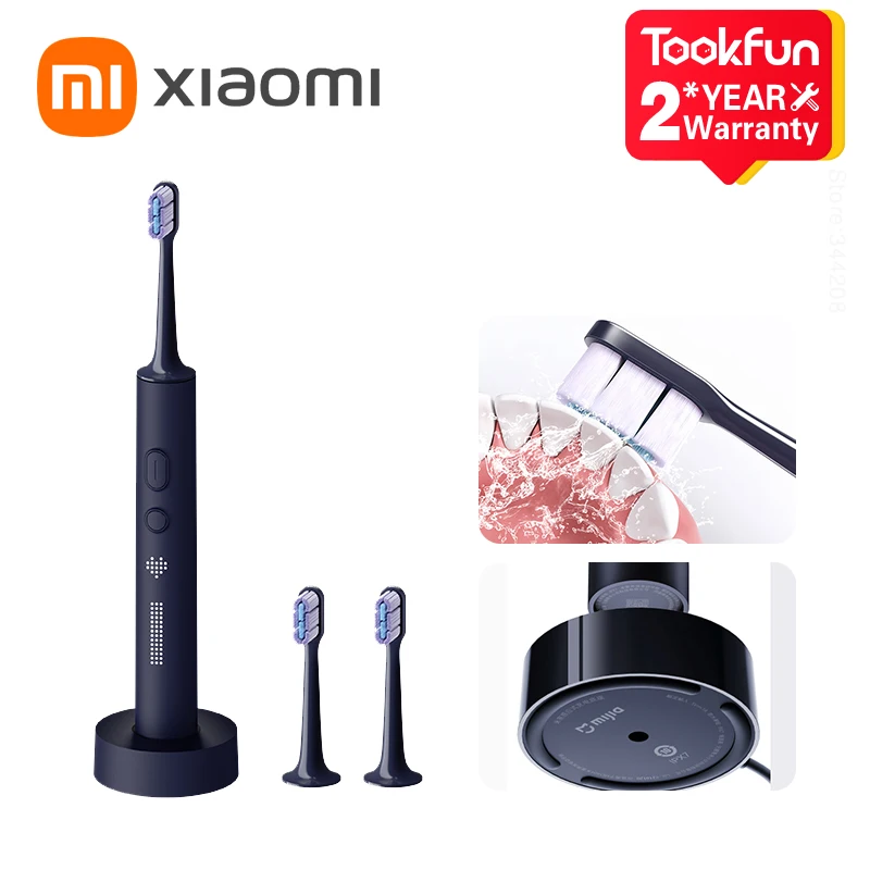 XIAOMI MIJIA Sonic Elektrische Zahnbürste T700 Tragbare Bleaching Zähne Ultraschall Vibration Oral Reiniger Pinsel Smart APP LED