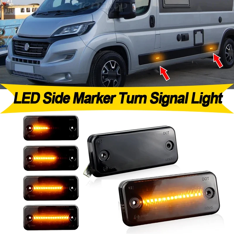 

2 шт. для DAF XF 105 2006 2007 2008 2009 2010 2011-up для JEEP Cherokee 2 1987-1989 светодиодный боковой габаритный указатель поворота