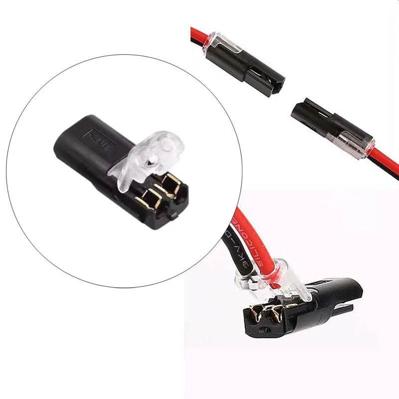 2Pin Waterproof Automotive Connector – Push-Pull Lock, 9A Current, No Tool Required for Car ECU, Sensor & LED Wiring