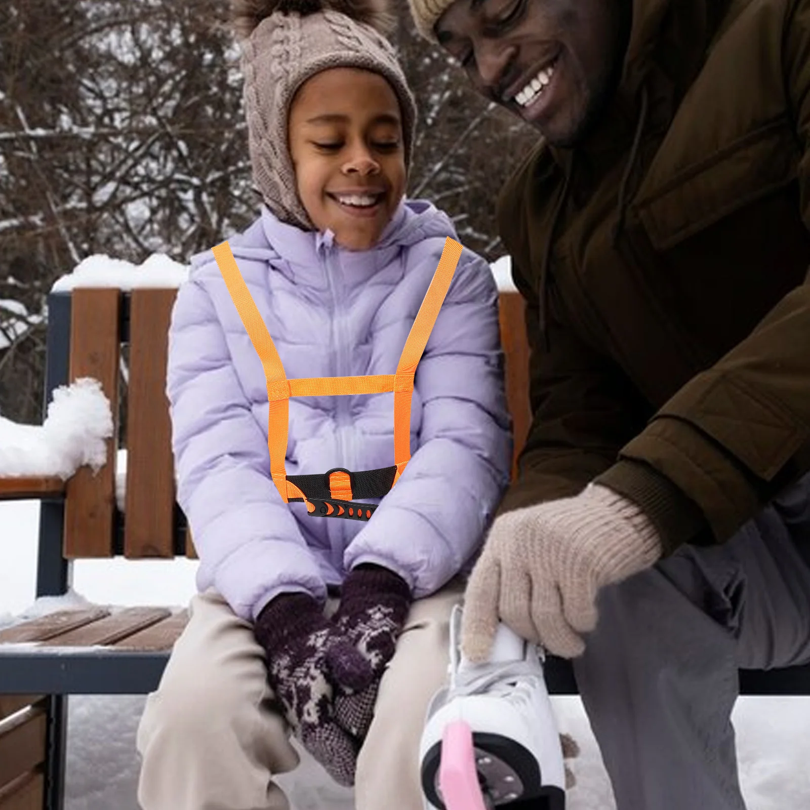 حزام تدريب التزلج لحزام الكتف المقاوم سهل الاستخدام لتعليم مهارات التزلج بين الوالدين #6