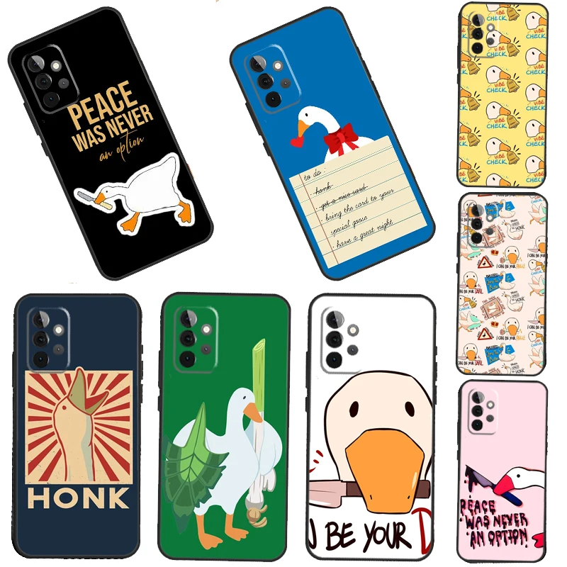 Untitled Goose Game Soft Silicone Cover For Samsung A72 A52 A42 A32 A22 A12 A52S A21S A51 A71 A40 A50 A70 Case