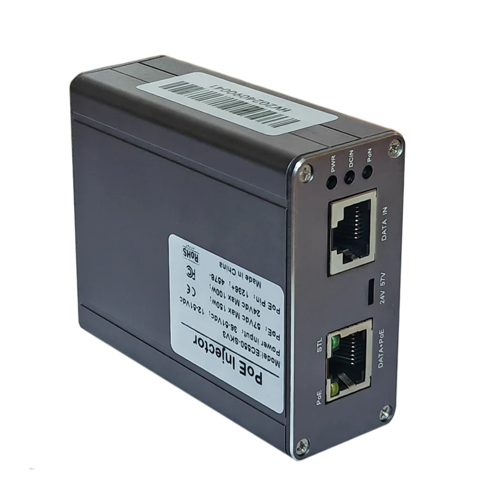 2.5Gbps Max 150w POE injector for Starlink Standard Gen2 and Gen3 Support 12V-48dc input