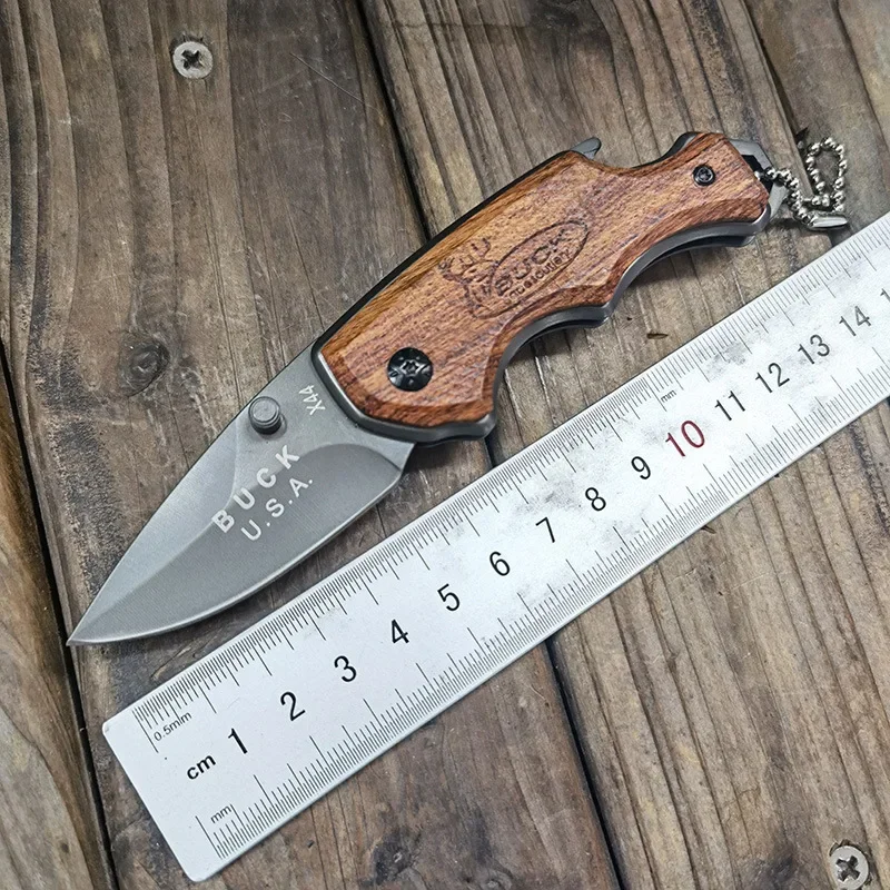 Outdoor Pocket Knife Camping Self-defense Folding Knife Multi-function Bottle Opener Key Portable Mini Fishing Hunting Knife